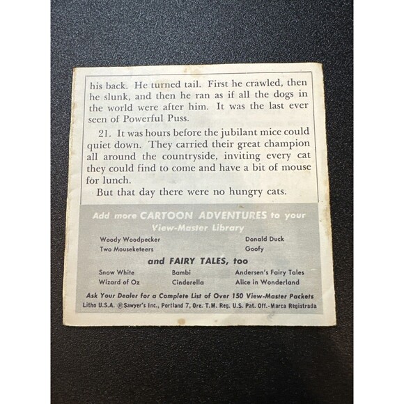 1958 View-Master Mighty Mouse 3-Reel Set B5261 - Picture 3 of 10